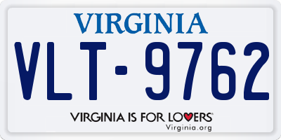 VA license plate VLT9762