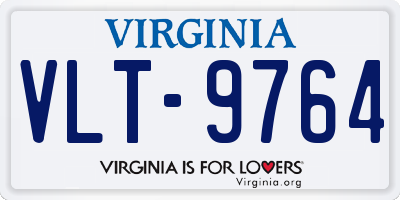 VA license plate VLT9764