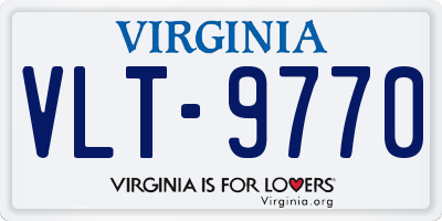 VA license plate VLT9770
