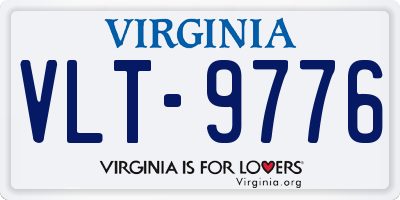 VA license plate VLT9776