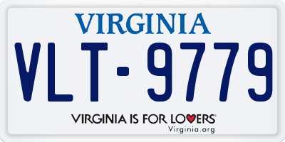 VA license plate VLT9779