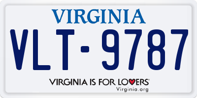 VA license plate VLT9787