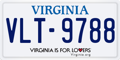 VA license plate VLT9788