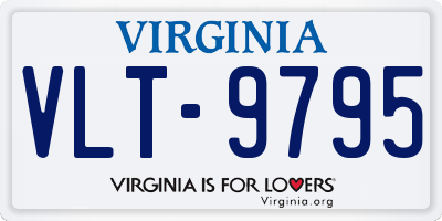 VA license plate VLT9795