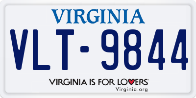 VA license plate VLT9844