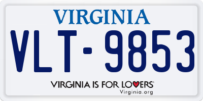 VA license plate VLT9853
