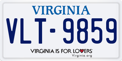 VA license plate VLT9859