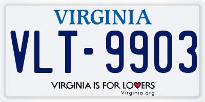 VA license plate VLT9903