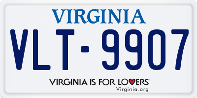 VA license plate VLT9907