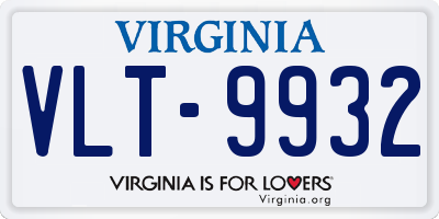 VA license plate VLT9932