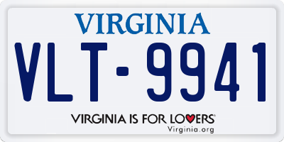 VA license plate VLT9941