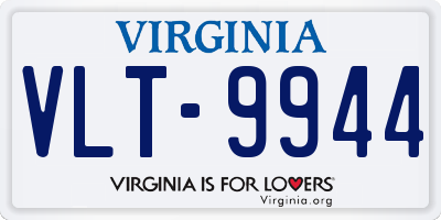 VA license plate VLT9944