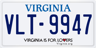 VA license plate VLT9947