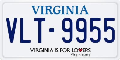 VA license plate VLT9955