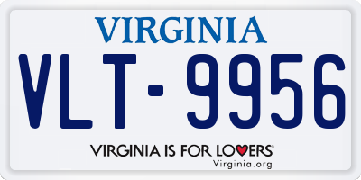 VA license plate VLT9956