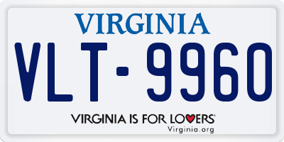 VA license plate VLT9960