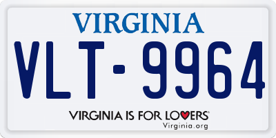 VA license plate VLT9964