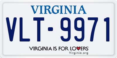 VA license plate VLT9971