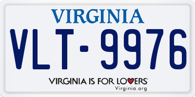 VA license plate VLT9976