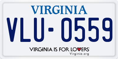 VA license plate VLU0559