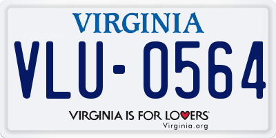 VA license plate VLU0564