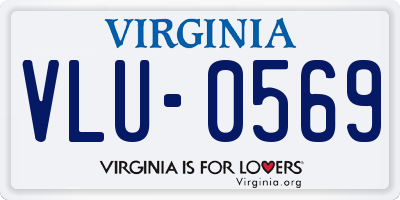 VA license plate VLU0569