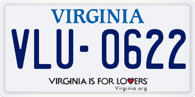 VA license plate VLU0622