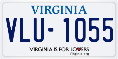 VA license plate VLU1055