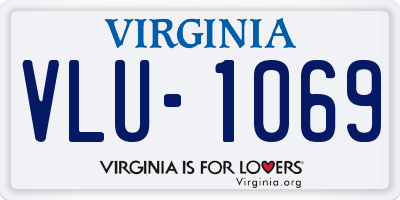 VA license plate VLU1069