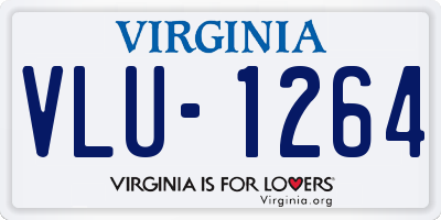 VA license plate VLU1264