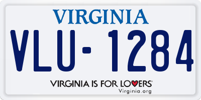 VA license plate VLU1284