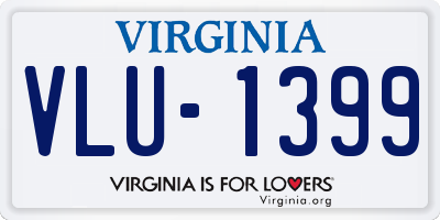 VA license plate VLU1399