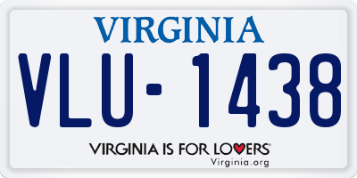 VA license plate VLU1438