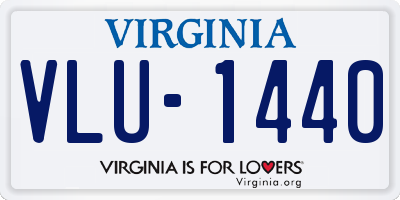 VA license plate VLU1440