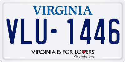 VA license plate VLU1446