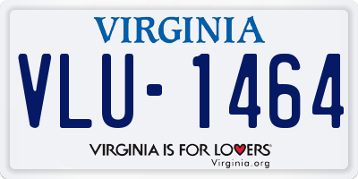 VA license plate VLU1464