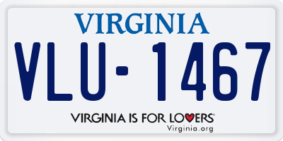 VA license plate VLU1467