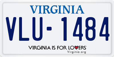 VA license plate VLU1484
