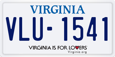 VA license plate VLU1541