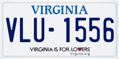 VA license plate VLU1556