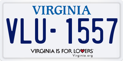 VA license plate VLU1557