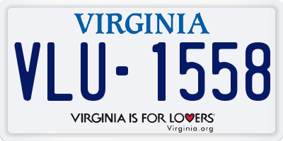 VA license plate VLU1558