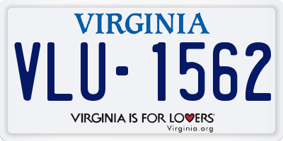 VA license plate VLU1562