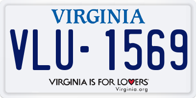 VA license plate VLU1569