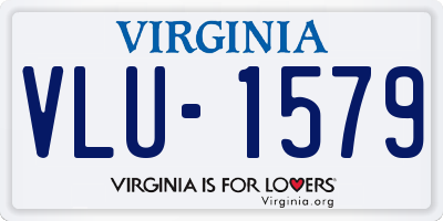 VA license plate VLU1579