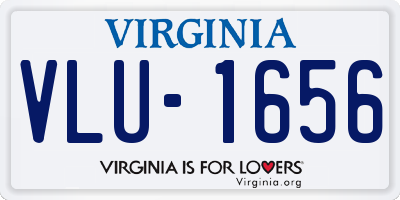 VA license plate VLU1656