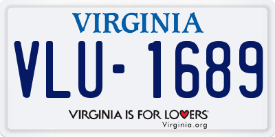 VA license plate VLU1689