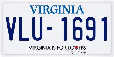 VA license plate VLU1691