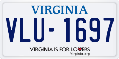 VA license plate VLU1697