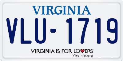 VA license plate VLU1719